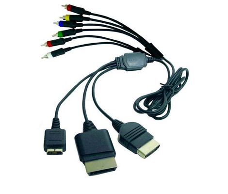 PS1/PS2/PS3/XBX/SNES/N64/GC: AV CABLE (RED/YELLOW/WHITE)- GENERIC (USED)